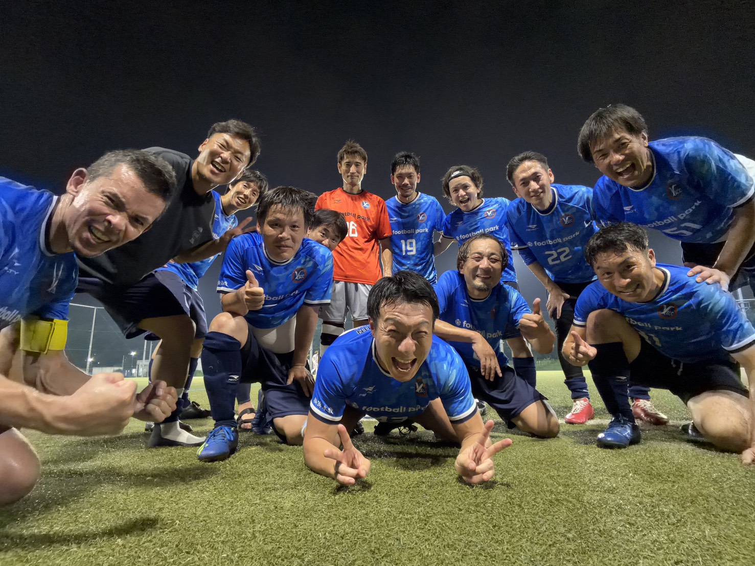 県リーグ第4節 グラシア相模原O-40戦 勝利後の記念写真